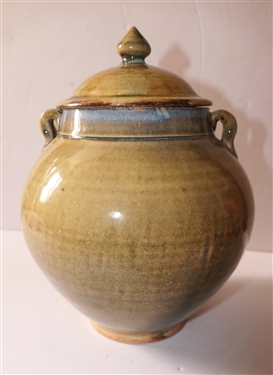Mark Hewitt 60 - North Carolina Art Pottery Lidded Urn - Urn Measures 8 1/2 tall 
