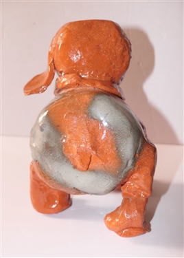 NSP Art Pottery Dog Statue - Missing 1 Ear - Statue Measures 8 1/2 tall  