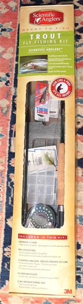 Scientific Anglers Trout Fly Fishing Kit with Original Box - Fly Rod, Reel, and Lures 