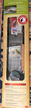 Scientific Anglers Trout Fly Fishing Kit with Original Box - Fly Rod, Reel, and Lures 