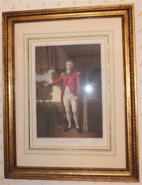 "Henry Callender" Hand Colored Engraving Beautifully Framed and Matted - Frame Measures 27" By 21"