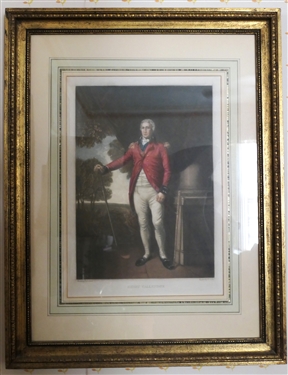 Henry Callender Hand Colored Engraving Beautifully Framed and Matted - Frame Measures 27 By 21