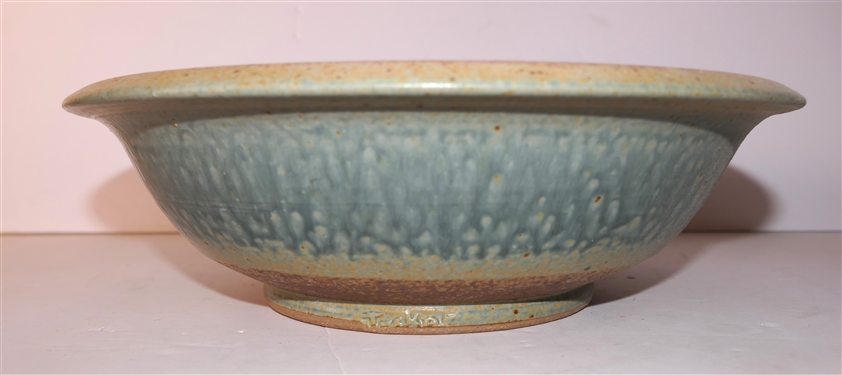 Tucker Studio Art Pottery Bowl - North Carolina Pottery Brad Tucker - Bowl Measures 3 1/2 Deep 12 Across