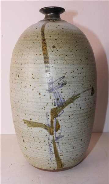 Sockwell North Carolina Studio Art Pottery Vase - Jim Sockwell -Large  Vase Measures 12" tall 