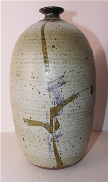 Sockwell North Carolina Studio Art Pottery Vase - Jim Sockwell -Large  Vase Measures 12 tall 