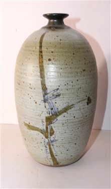 Sockwell North Carolina Studio Art Pottery Vase - Jim Sockwell -Large  Vase Measures 12 tall 