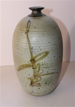 Sockwell North Carolina Studio Art Pottery Vase - Jim Sockwell -Large  Vase Measures 12 tall 