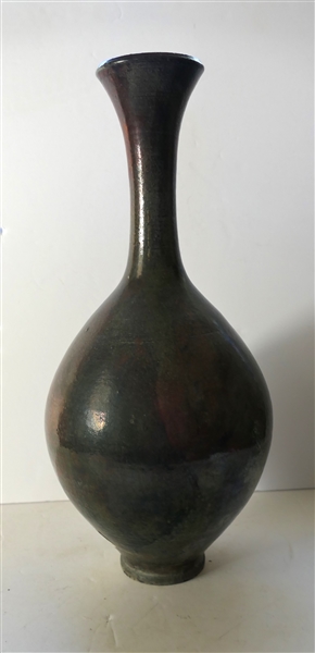 Dover Pottery - North Carolina Art Pottery Vase - Bulbous Form - Dated 1996 - Bruce Gohlson - Vase Measures 14" Tall 