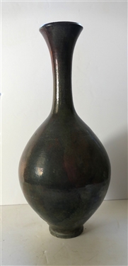 Dover Pottery - North Carolina Art Pottery Vase - Bulbous Form - Dated 1996 - Bruce Gohlson - Vase Measures 14 Tall 