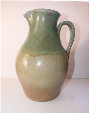Large Vernon Owens Jugtown Pottery Pitcher - Dated 2002 - North Carolina Art Potter - Large Pitcher Measures 13 1/2 Tall 