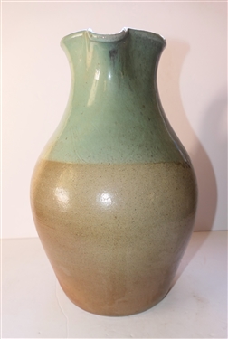 Large Vernon Owens Jugtown Pottery Pitcher - Dated 2002 - North Carolina Art Potter - Large Pitcher Measures 13 1/2 Tall 