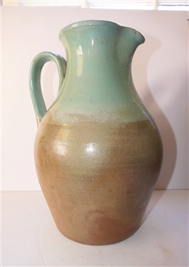 Large Vernon Owens Jugtown Pottery Pitcher - Dated 2002 - North Carolina Art Potter - Large Pitcher Measures 13 1/2 Tall 