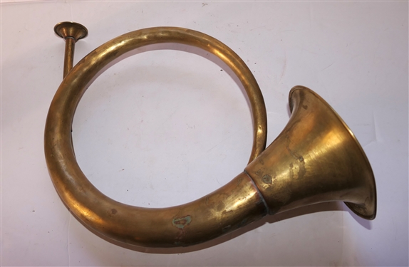 Brass French Horn - Measures 13 Across 8 Tall
