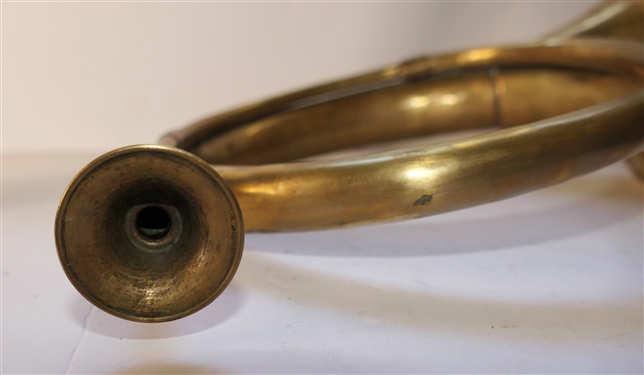 Brass French Horn - Measures 13 Across 8 Tall