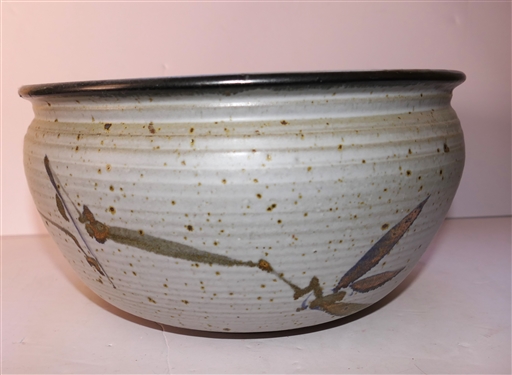 Jim Sockwell Large North Carolina Studio Art Pottery Bowl - Signed on Bottom - Bowl Measures 6 tall 11 Across