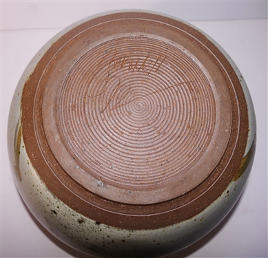 Jim Sockwell Large North Carolina Studio Art Pottery Bowl - Signed on Bottom - Bowl Measures 6 tall 11 Across