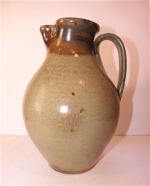 Daniel Johnston North Carolina Pottery Pitcher - Marked with D - Pitcher Measures 11 tall 