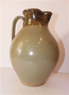 Daniel Johnston North Carolina Pottery Pitcher - Marked with D - Pitcher Measures 11 tall 