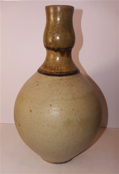 Daneil Johnston North Carolina Art Pottery Vase - Bulbous Form - Large Vase Measures 18" Tall 