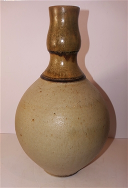 Daneil Johnston North Carolina Art Pottery Vase - Bulbous Form - Large Vase Measures 18 Tall 
