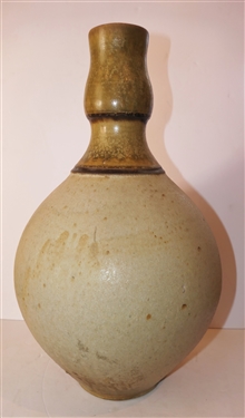 Daneil Johnston North Carolina Art Pottery Vase - Bulbous Form - Large Vase Measures 18 Tall 
