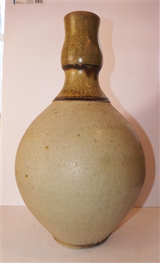 Daneil Johnston North Carolina Art Pottery Vase - Bulbous Form - Large Vase Measures 18 Tall 