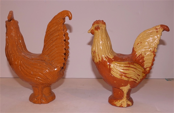 Unusual Daniel Johnson North Carolina Art Pottery Vase - Unusual Decoration - Marked with D - Vase Measures 12 tall