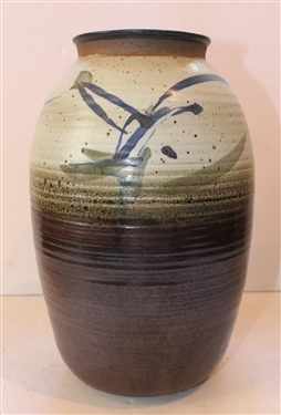 Jim Sockwell North Carolina Studio Art Pottery Vase - Signed by Artist - Vase Measures 10 Tall 