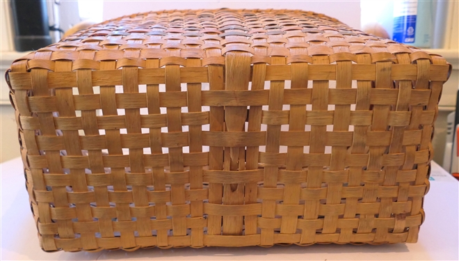 1940's Cherokee Indian Market Basket - Basket Measures 10 1/2 Tall 19 by 9 1/2 - Height Does Not Include Handle 