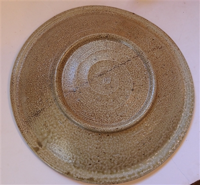 Mark Hewitt North Carolina Art Pottery Plate - Loopy Design - Plate Measures 11 Across