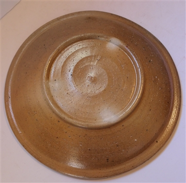 Mark Hewitt North Carolina Art Pottery Plate with Loopy Flower Design - Plate Measures 10 3/4 Across