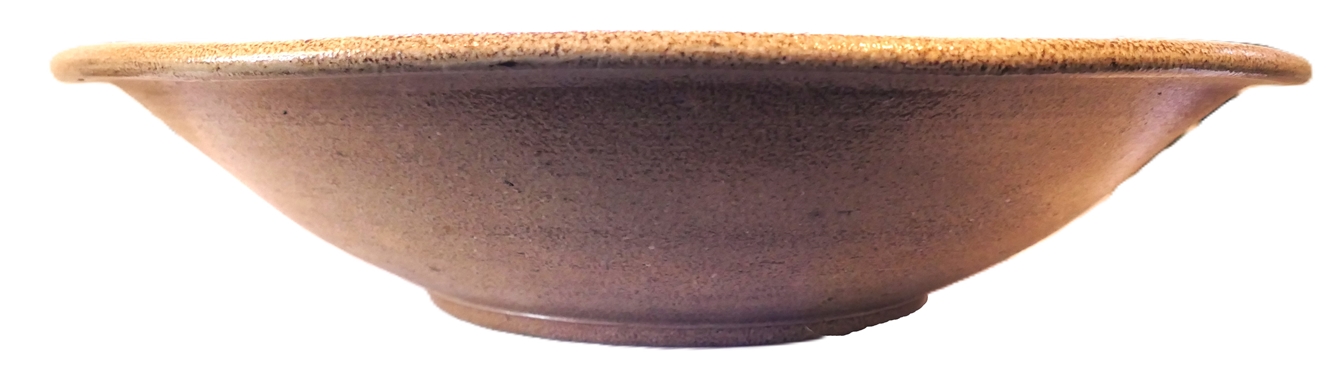 Huge Mark Hewitt North Carolina Pottery Presentation Bowl - Line and Dot Decoration - Bowl Measures 5 Tall - 22 3/4 Across