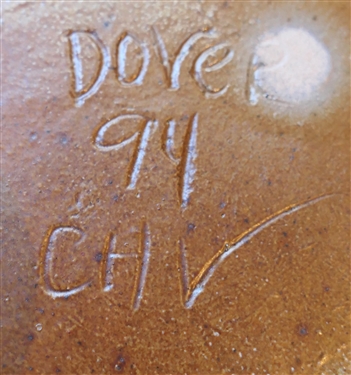 Dover 1997 - North Carolina Pottery Double Handled Crock - Crock Measures 10 Tall 8 Across