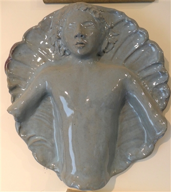 Nancy Redman Knightdale  North Carolina Art Pottery Plaque - Plaque Measures 16 1/2 by 15 