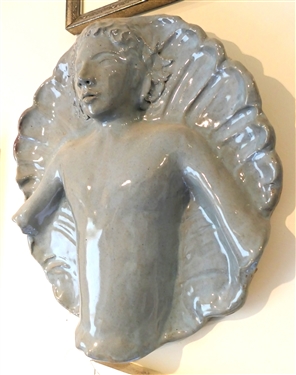 Nancy Redman Knightdale  North Carolina Art Pottery Plaque - Plaque Measures 16 1/2 by 15 