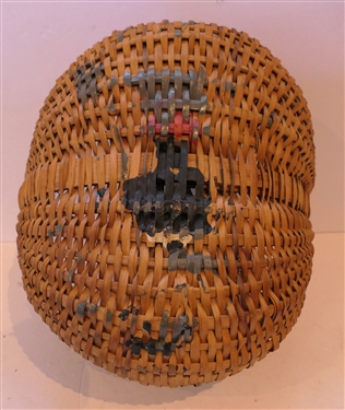 Oak Splint Egg /Buttocks Basket Handmade For Peter Murphy - Hendersonville, NC - Basket Measures 5 Deep 10 by 10 - Not Including Handle