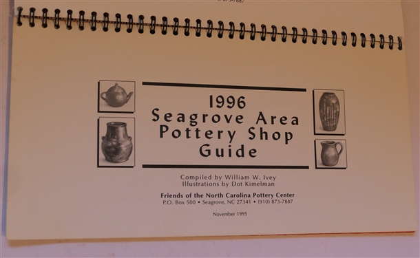 1996 Seagrove Area Pottery Shop Guide Spiral Bound Booklet From Friends of the North Carolina Pottery Center and Ceramics Monthly April 1991 Magazine
