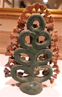 Mexican Art Pottery Sculpture by Antonio Peres - Sculpture Measures 8 tall 
