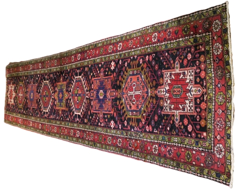 Ghandi Reserve Collection Persian Runner Rug - Origin Guarajah - Rug Measures 14' by 3'10 