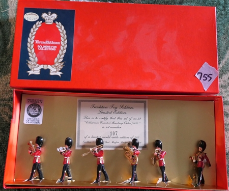 Tradition for Collectors - Hand Painted Traditional Toy Soldiers - Made in England - No. 49 Coldstream Guards (Marching Order) 1892 - Limited Edition Set Number 107 of 500 Worldwide - Each Soldier...