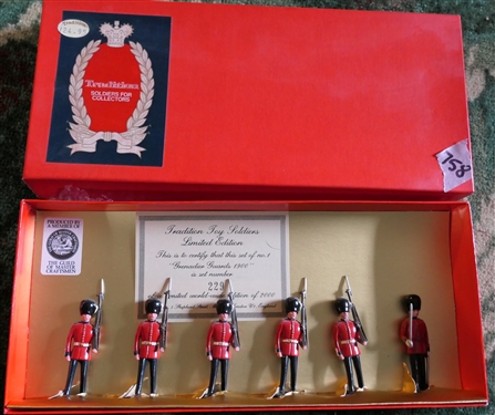 Tradition for Collectors - Hand Painted Traditional Toy Soldiers - Made in England - No. 1 Grenadier Guards, 1900 - Limited Edition Number 229 of 2000 Worldwide  -6 Soldiers Each Soldier Measures...