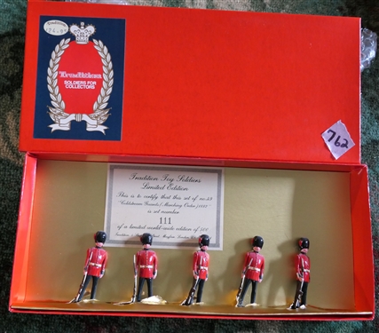 Tradition for Collectors - Hand Painted Traditional Toy Soldiers - Made in England No. 49 Coldstream Guards ( Marching Order) 1882 - Limited Edition Set Number 111 of 500 Worldwide - Each Soldier...