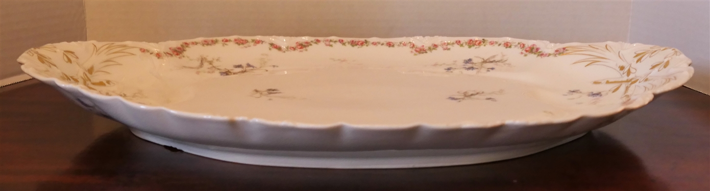 Beautiful Large Haviland H&Co. France Porcelain Platter - Platter Measure 20 By 14 