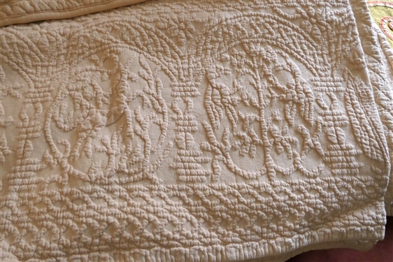Queen Size Williamsburg Bed Spread and Shams Set -Williamsburg by Crown Craft 