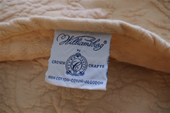 Queen Size Williamsburg Bed Spread and Shams Set -Williamsburg by Crown Craft 
