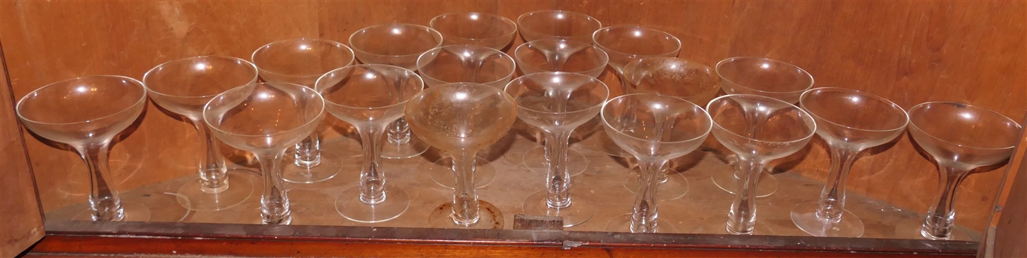 20 - Hollow Stem Champagne Coupes 