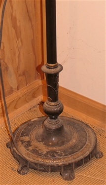 Pretty 4 Light Floor Lamp with Milk Glass Center Shade - Lamp Measures 61 1/2 tall 