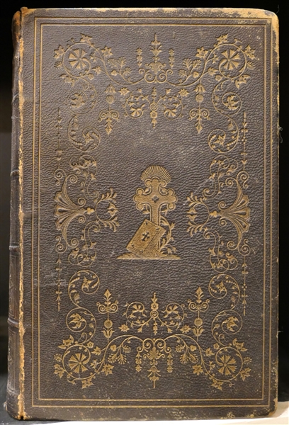 "The Book of Common Prayer" 1790 - Leather Bound and Leather Cover with Gold Lettering and Decoration -  Some Separation From Spine