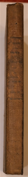 "Military Memoirs of Field Marshal The Duke of Wellington" by Captain Moyle Sherer - In Tow Volumes - Vol. II - Published in 1833 - Carey & Lea - Hardcover - Pocket Size Book 