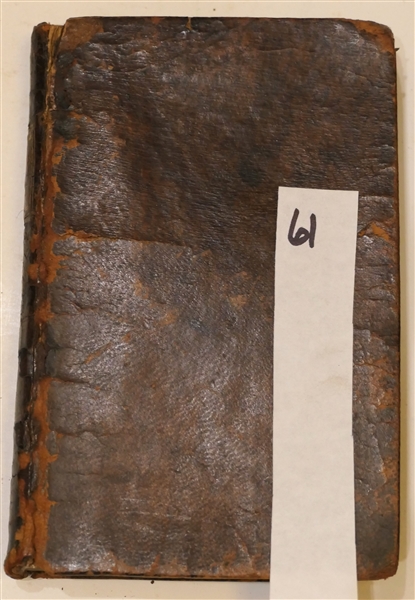 "The Poems of Ossian The Son of Fingal" Imray Edition - 1799 - Vol II - Leather Cover Pocket Size 1799 Book 